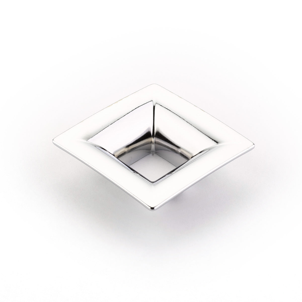 Schaub Jaladera Finestrino Flared Cuadrada, 1-1/4" cc — Cromo Pulido