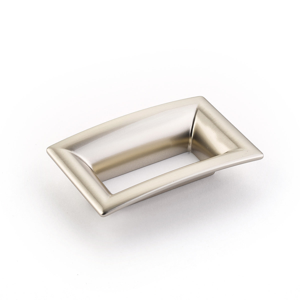 Schaub Jaladera Finestrino Flared Rectangle — Níquel Satinado