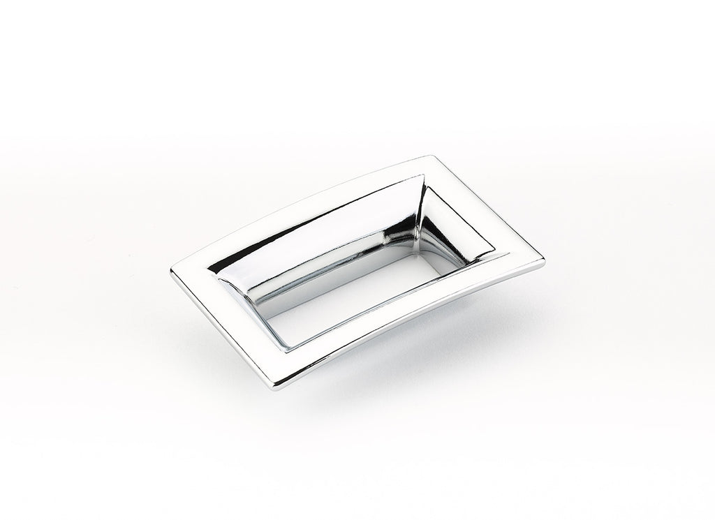 Schaub Jaladera Finestrino Flared Rectangle — Cromo Pulido