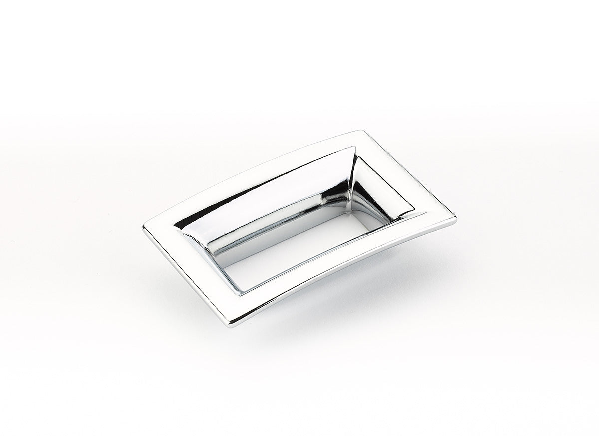 Schaub Jaladera Finestrino Flared Rectangle — Cromo Pulido