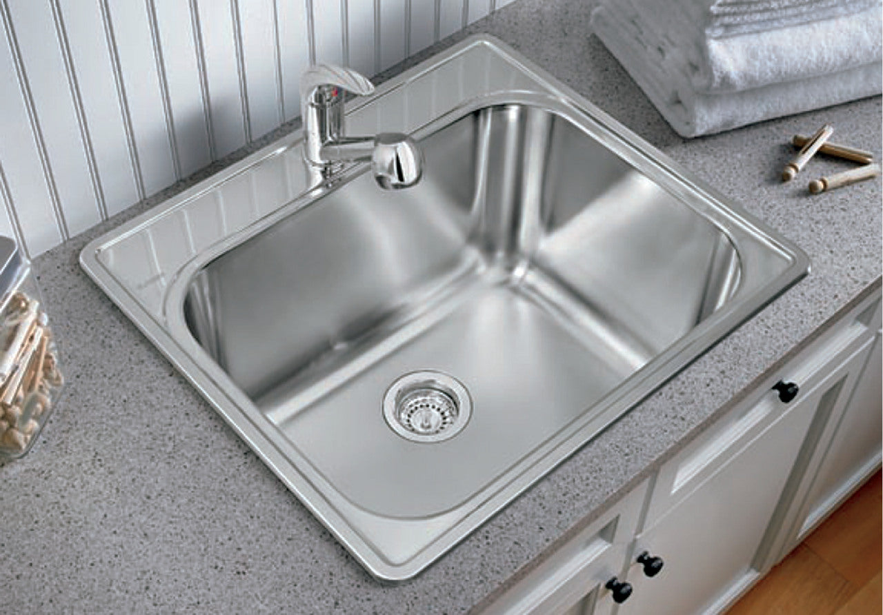 Blanco Essential Laundry — Tarja de Acero Inoxidable