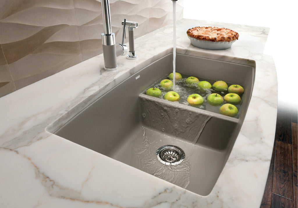 Blanco Performa Medium 1-3/4 Low Divide — Tarja de Silgranit