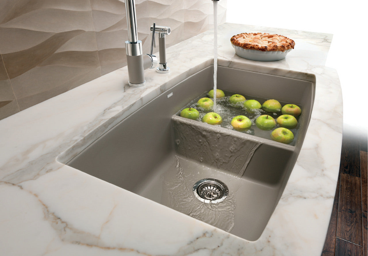 Blanco Performa Medium 1-3/4 Low Divide — Tarja de Silgranit
