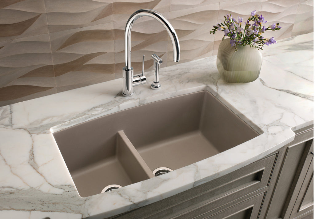 Blanco Performa Medium 1-3/4 Low Divide — Tarja de Silgranit