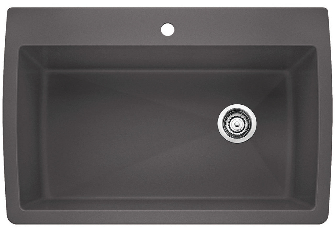 Blanco Diamond Super Single Dual Mount — Tarja de Silgranit