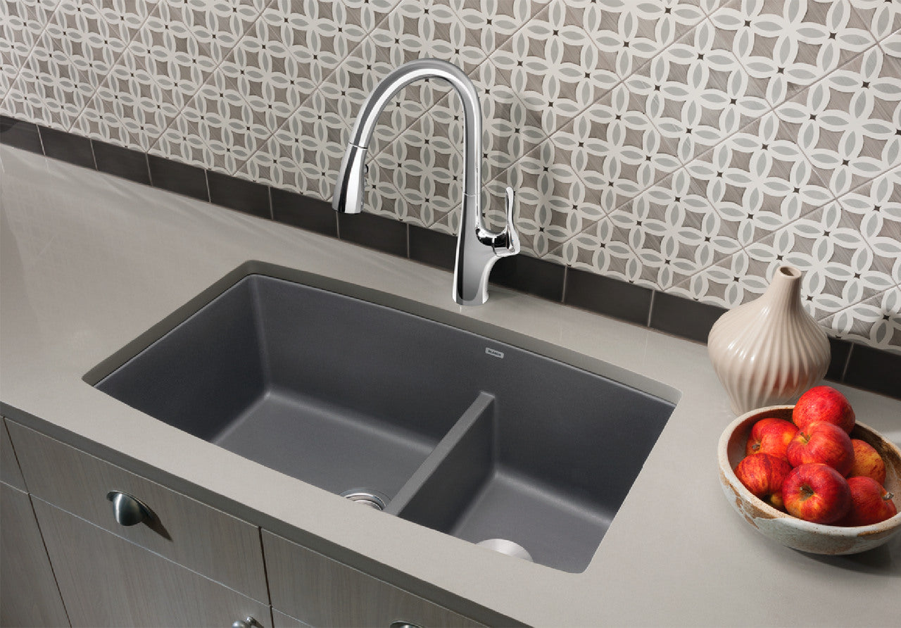 Blanco Performa Medium 1-3/4 Low Divide — Tarja de Silgranit