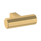 Baldwin Hardware Octagonal Perilla de Gabinete 1.5" 4416 — Latón satinado Lifetime