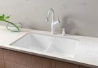 Blanco Diamond Equal Double Low Divide — Tarja de Silgranit
