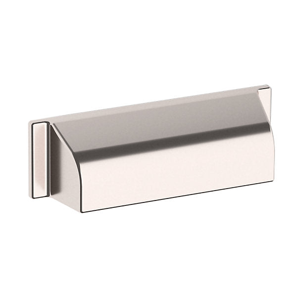 Baldwin Hardware TRANS. Jaladera Tipo Taza 4" 4421 — Níquel pulido Lifetime