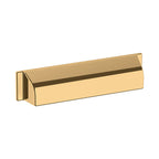 Baldwin Hardware TRANS. Jaladera Tipo Taza 6" 4422 — Latón pulido Lifetime (PVD)