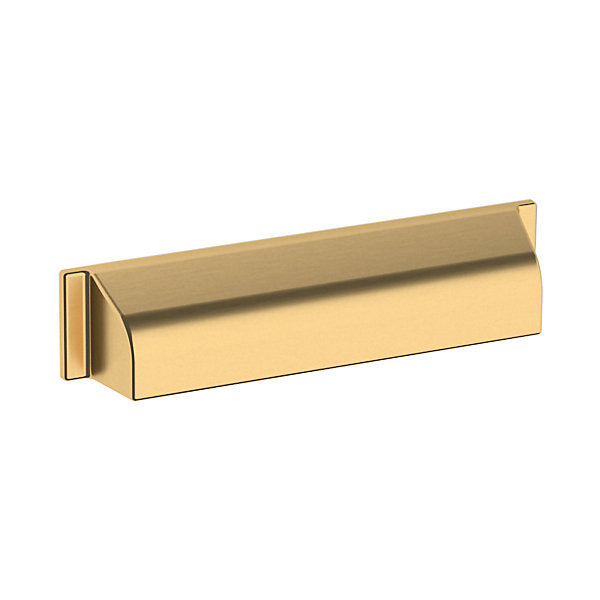 Baldwin Hardware TRANS. Jaladera Tipo Taza 6" 4422 — Latón satinado Lifetime