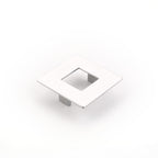 Schaub Jaladera Finestrino Plana Cuadrada, 2-1/2" cc — Cromo Mate