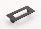 Schaub Jaladera Finestrino Rectangle Plana — Negro Mate