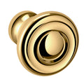 Baldwin Hardware Dominion Perilla de Gabinete 1" Dia 4490 — Latón pulido Lifetime (PVD)