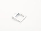 Schaub Jaladera Finestrino Angled Cuadrada, 1-1/4" cc — Cromo Mate