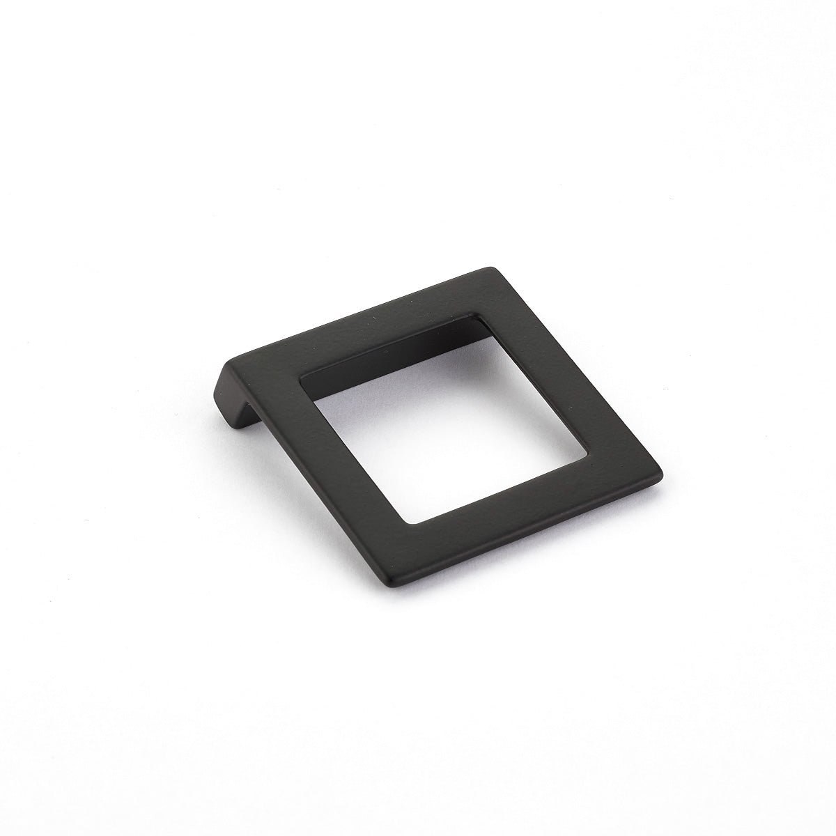 Schaub Jaladera Finestrino Angled Cuadrada, 1-1/4" cc — Negro Mate