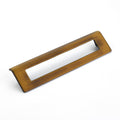 Schaub Jaladera Finestrino Angled Rectange, 6-5/16" cc — Bronce Bruñido