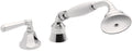 California Faucets Monterey Regadera de Mano y Desviador Completo para Tina Romana - Palanca - Polished Chrome