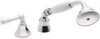 California Faucets Monterey Regadera de Mano y Desviador Completo para Tina Romana - Palanca - Polished Chrome