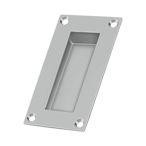 Deltana Jaladera Empotrada Rectangular de Acero Inoxidable 4" — Acero Inoxidable Satinado
