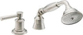 California Faucets Miramar Juego Completo de Regadera de Mano y Desviador para Tina Romana - HS-13M (inserto de metal/latón), Manija de Palanca
