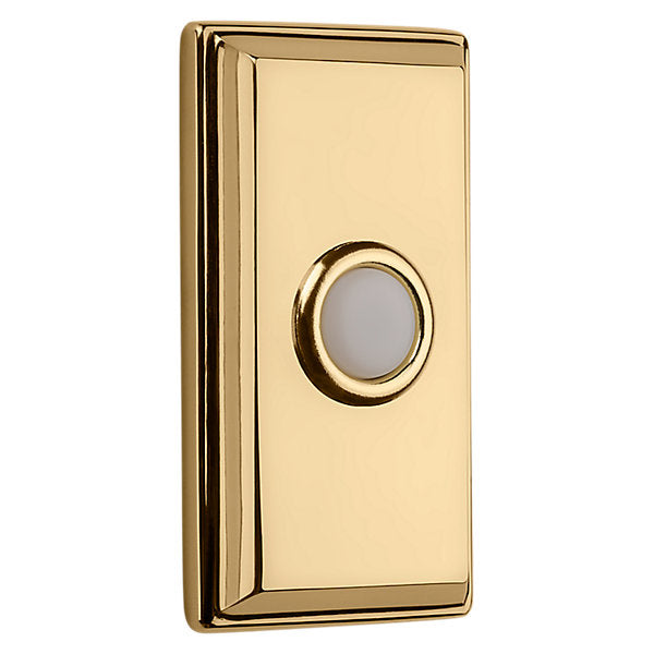 Baldwin Hardware Rectangular Timbre 4860 — Latón sin laca