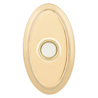 Baldwin Hardware Oval Timbre 4861 — Latón pulido Lifetime (PVD)