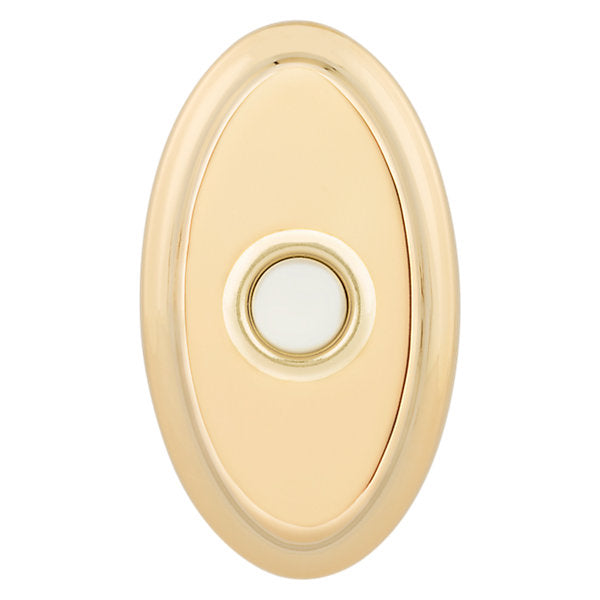Baldwin Hardware Oval Timbre 4861 — Latón sin laca