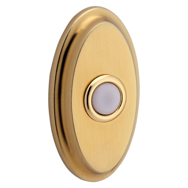 Baldwin Hardware Oval Timbre 4861 — Latón satinado Lifetime