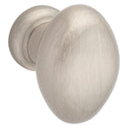 Baldwin Hardware Oval Perilla de Gabinete 1.125X0.75" Dia 4910 — Níquel satinado