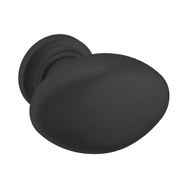 Baldwin Hardware Oval Perilla de Gabinete 1.125X0.75" Dia 4910 — Negro satinado