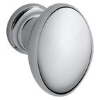 Baldwin Hardware Oval Perilla de Gabinete 1.125X0.75" Dia 4910 — Cromo pulido