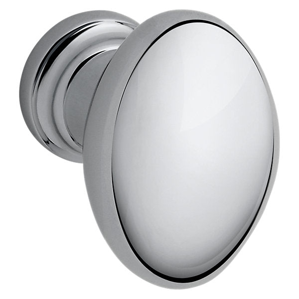 Baldwin Hardware Oval Perilla de Gabinete 1.125X0.75" Dia 4910 — Cromo pulido