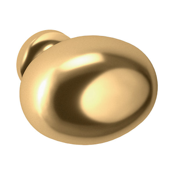 Baldwin Hardware Oval Perilla de Gabinete 1.375X1" Dia 4913 — Latón pulido Lifetime (PVD)