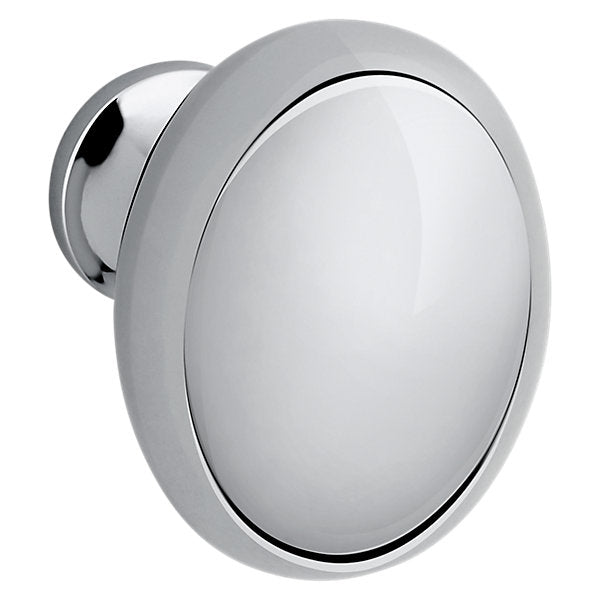 Baldwin Hardware Oval Perilla de Gabinete 1.375X1" Dia 4913 — Cromo pulido