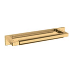 Baldwin Hardware CONT. Back Plate 6" 4927 — Latón sin laca