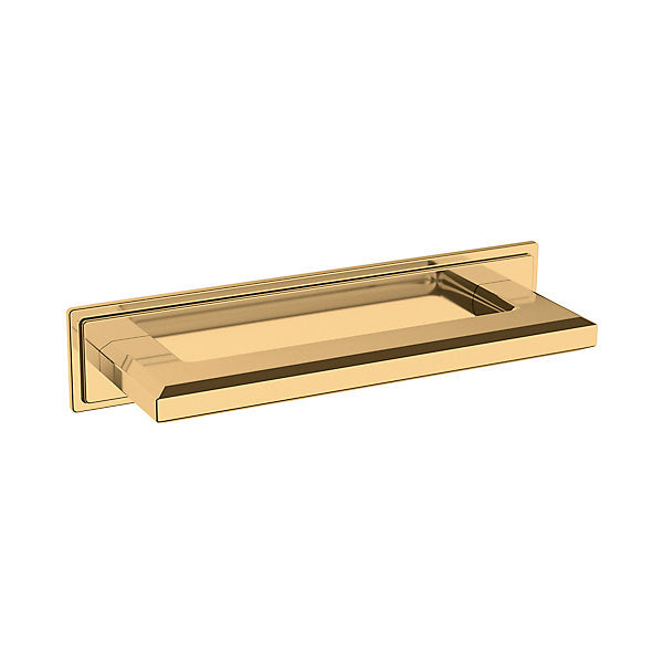 Baldwin Hardware TRANS. Back Plate 4" 4940 — Latón sin laca