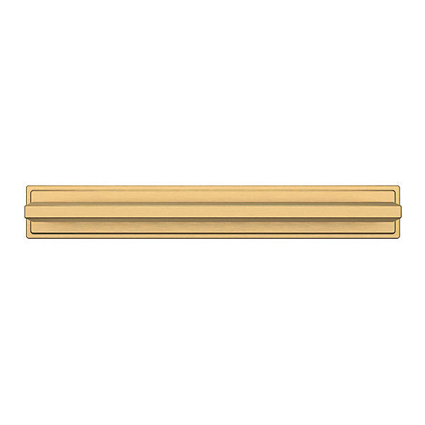 Baldwin Hardware TRANS. Back Plate 6" 4941 — Latón satinado Lifetime