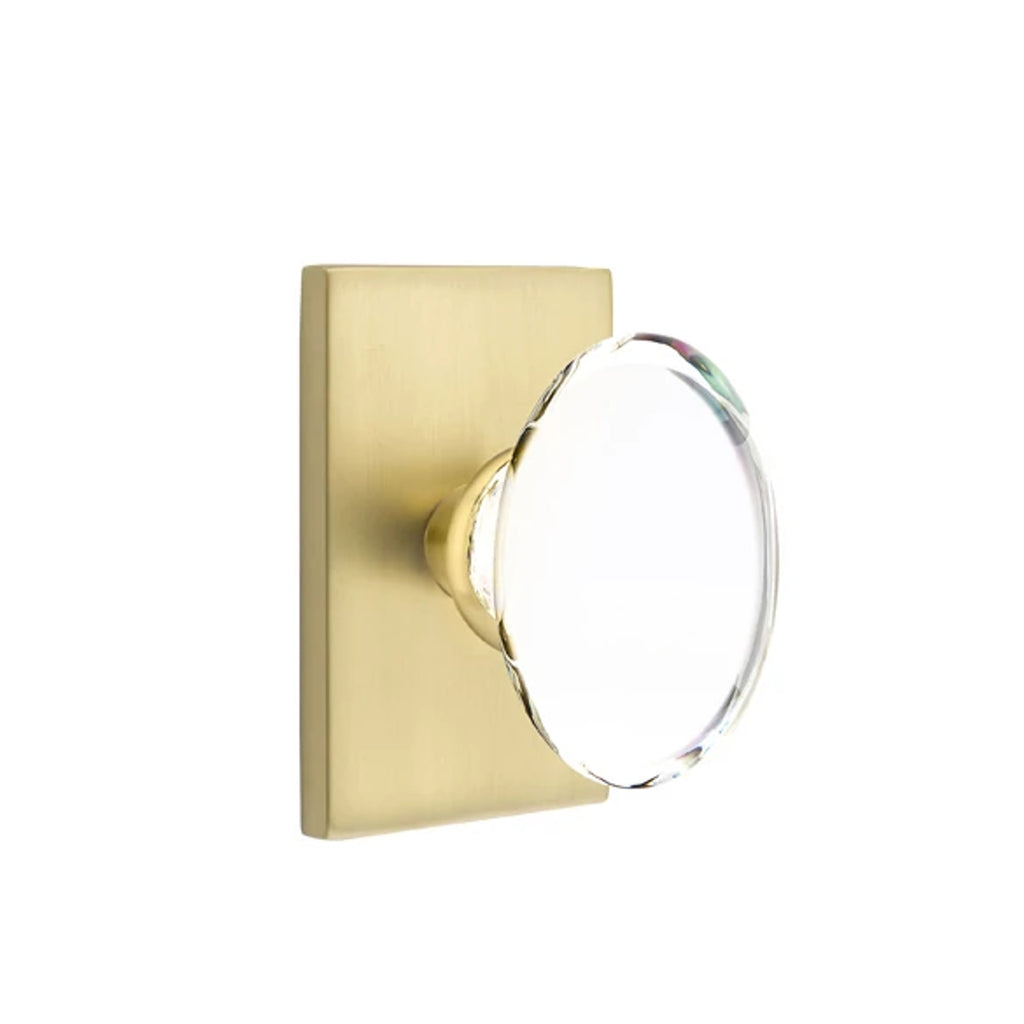 Latón Satinado · Modern Rectangular Rosette