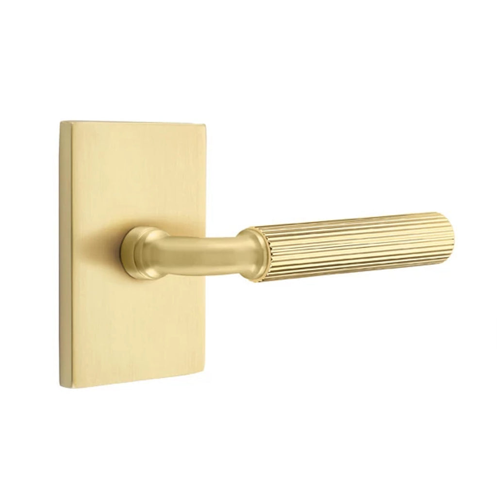 Latón Satinado · Modern Rectangular Rosette