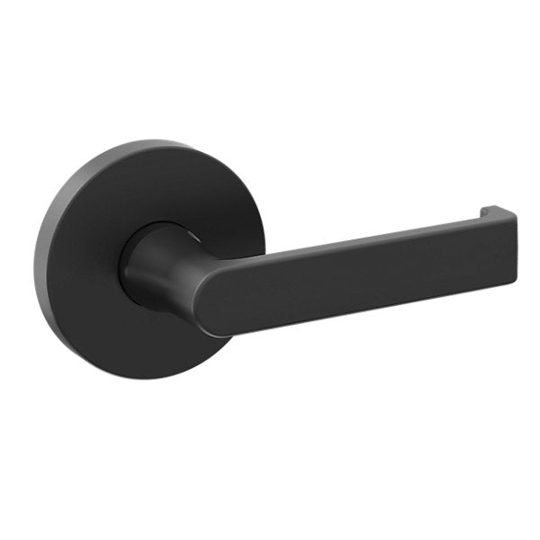 Baldwin Hardware Manija 5105 con Roseta 5046 — Negro satinado — Dummy completo