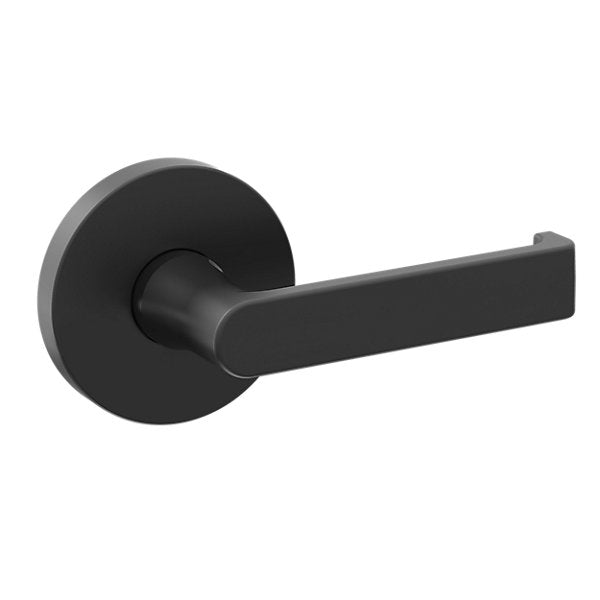 Baldwin Hardware Manija 5105 con Roseta 5046 — Negro satinado — Paso