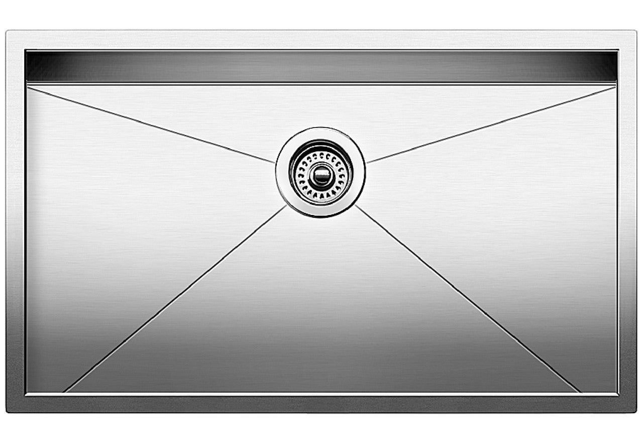 Blanco Precision R0 Super Single Bowl — Tarja de Acero Inoxidable