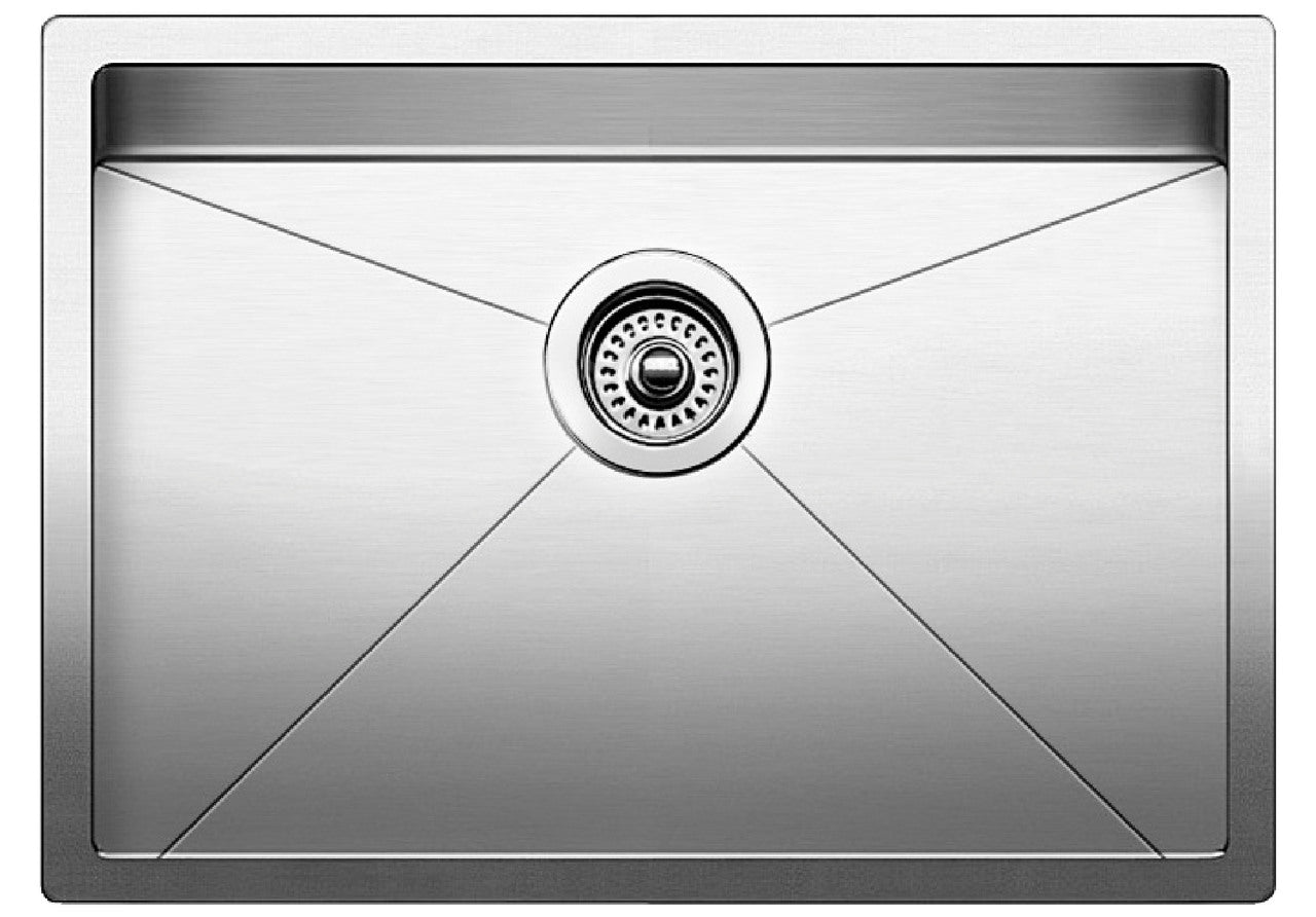 Blanco Precision 16″ R10 Large Single Bowl — Tarja de Acero Inoxidable