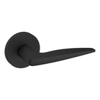 Baldwin Hardware Manija 5166 con Roseta 5046 — Negro satinado — Dummy completo