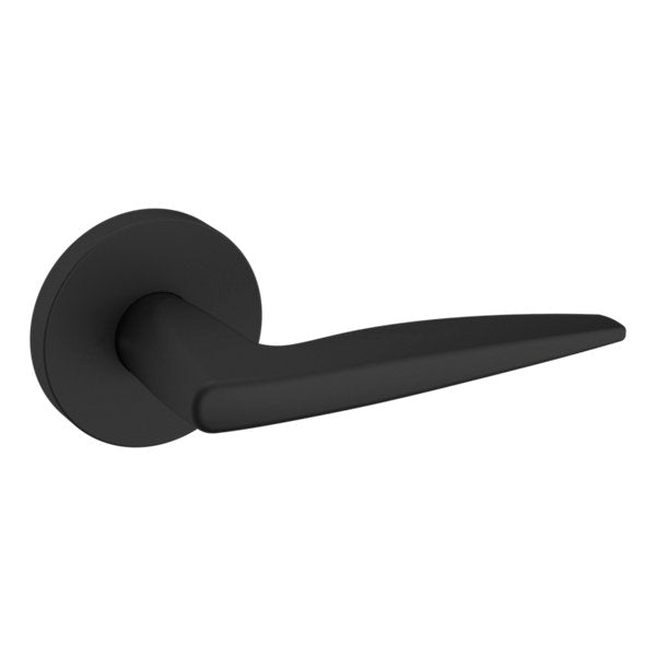 Baldwin Hardware Manija 5166 con Roseta 5046 — Negro satinado — Dummy completo