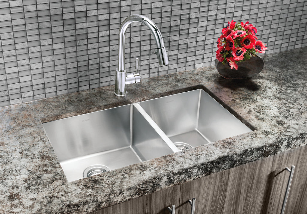 Blanco Quatrus R15 1-3/4 Bowl — Tarja de Acero Inoxidable