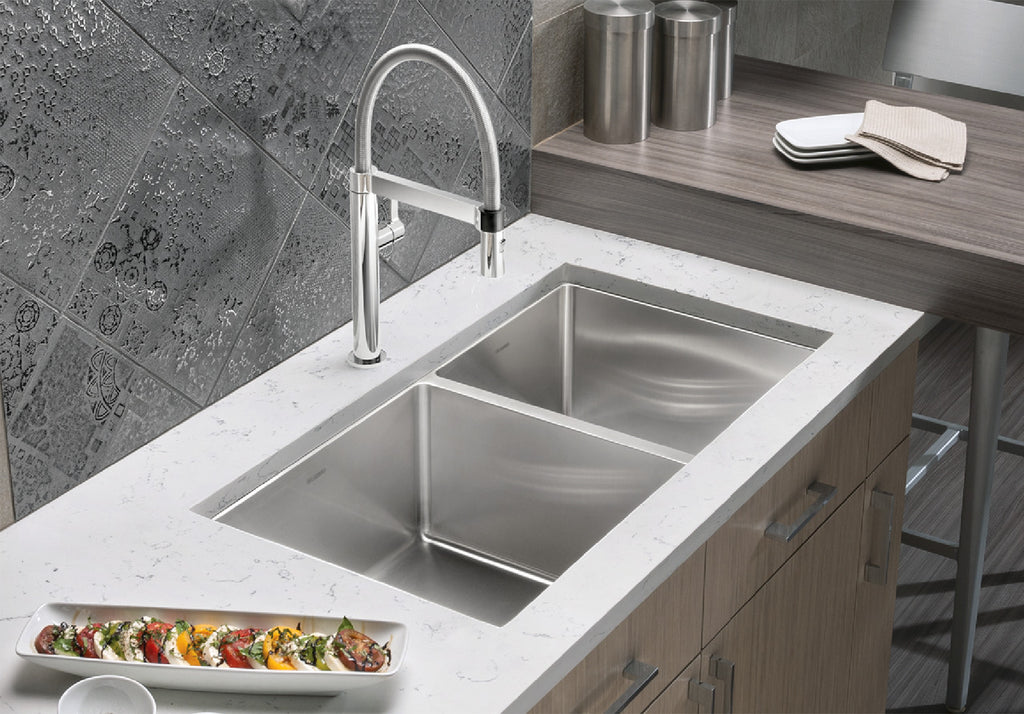 Blanco Quatrus R15 1-3/4 Bowl — Tarja de Acero Inoxidable — vista 2