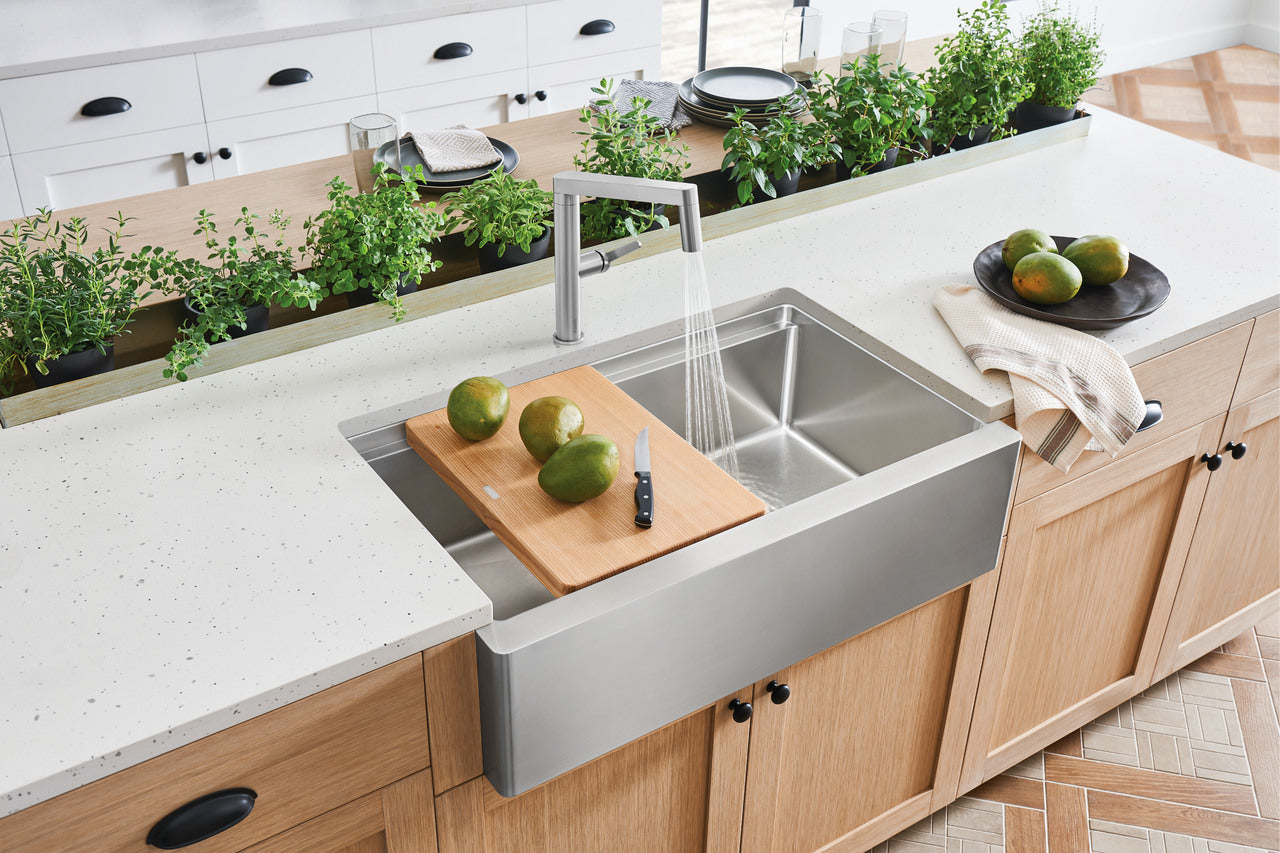 Blanco Quatrus R15 Ergon Apron Super Single — Tarja de Acero Inoxidable — vista 4