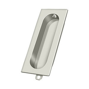 Deltana Jaladera Empotrada Rectangular 3-1/8" — Níquel Pulido